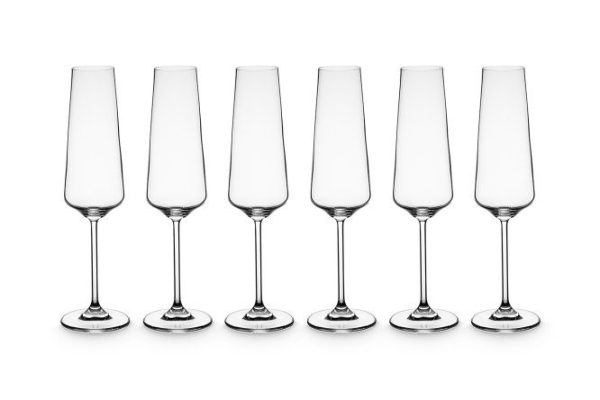 Set of Sora champagne glasses 190 ml, Glass, 6 pcs.