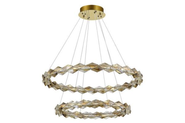 Hanging chandelier ST LUCE Diamanta 16 sq.m., LED, 80 cm