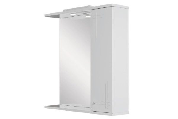 Single-door mirror cabinet Sanstar June 70 P 6.1-2.4.1. 70.4x74.7x17.1 cm, Right