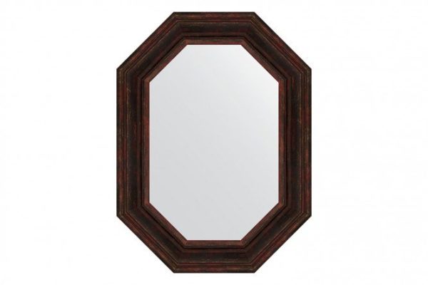 Wall mirror in a baguette frame EVOFORM Polygon BY 7217, dark Provence 59x79 cm
