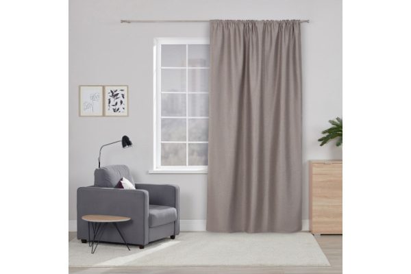 Curtain with ribbon MICASA Bria 180x280 cm, 1 piece, beige