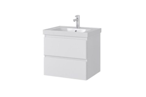 Hanging cabinet Sanstar Arista 256.1-1.5.1. 56.6 cm, frame color white, facade white