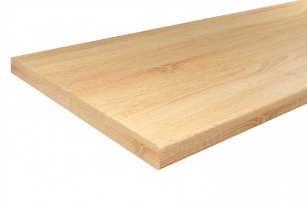 Tabletop Canadian oak with edge in color 240x60x3.8 cm