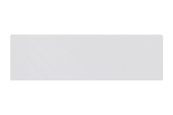 Low drawer front for City cabinet 59.6x17.6 cm, white gloss color