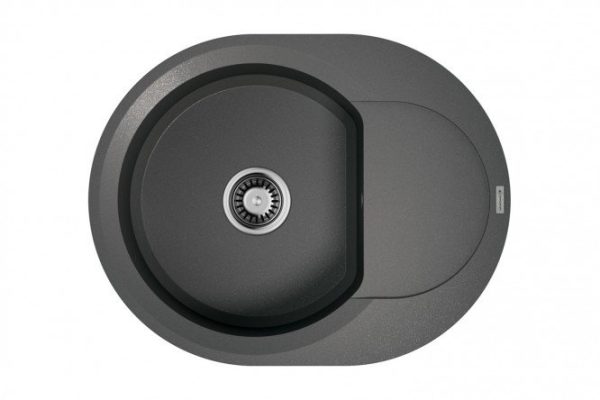 Inset sink with drainer OMOIKIRI Sakaime 60E-PL 4993206, platinum 60x47x19.5 cm