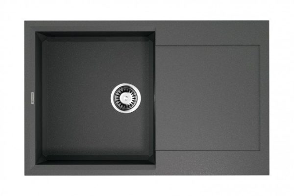 Inset sink with drainer OMOIKIRI Sakaime 79-PL 4993281, platinum 79x50x20 cm