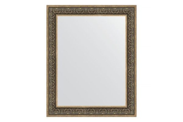 Wall mirror in a baguette frame EVOFORM silver monogram 73x93 cm