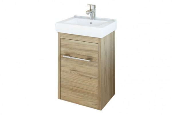 Hanging vanity unit Sanflor Largo 35 cm, Swiss elm color