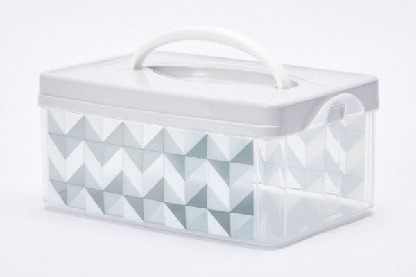 Universal box with lid and handle 43 24.5x16x10.8 cm, 3 l