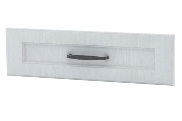 Low cabinet drawer front 60 cm Bella 59.6x17.6 cm, white wood color