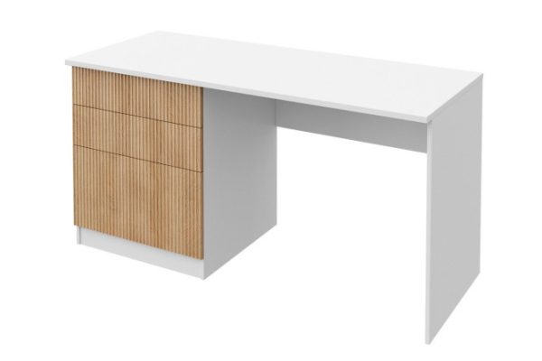 Desk with 3 drawers Oscar mini with push-to-open 145x75x60 cm