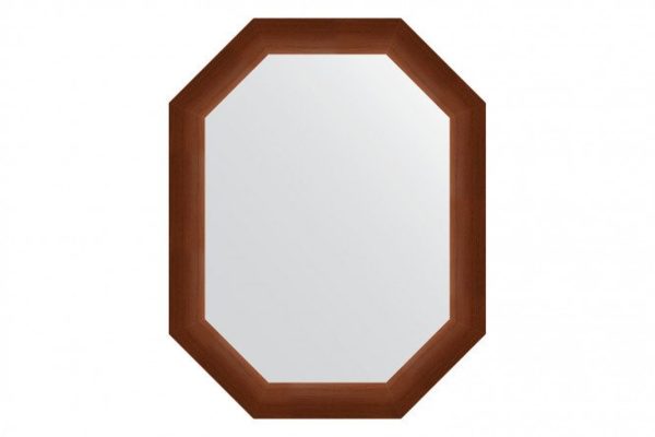 Wall mirror in a baguette frame EVOFORM Polygon BY 7074, walnut 57x72 cm