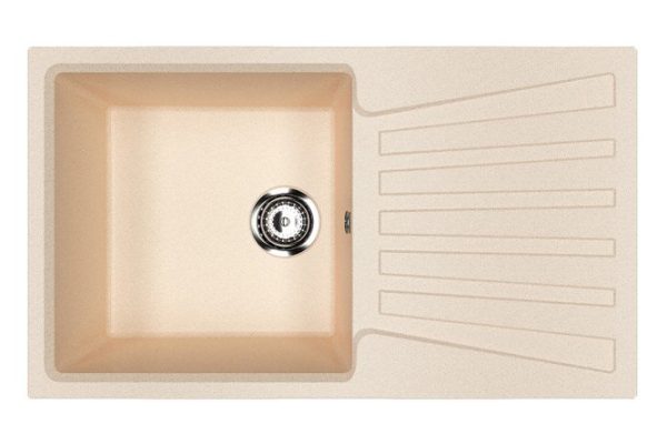 Inset sink with drainer ULGRAN u-703 328 83x48x19 cm