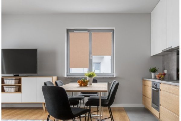 Roller blind COMFORT Mix cocoa color, 72x175 cm