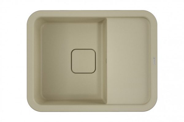 Inset sink with drainer OMOIKIRI Tasogare 65-BE 4993479, vanilla 65x51x19 cm