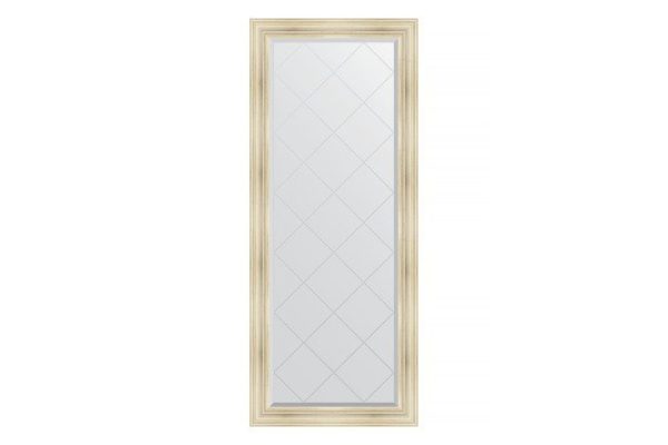 Floor mirror with engraving in a baguette frame EVOFORM BY 6328 etched silver 84x204 cm