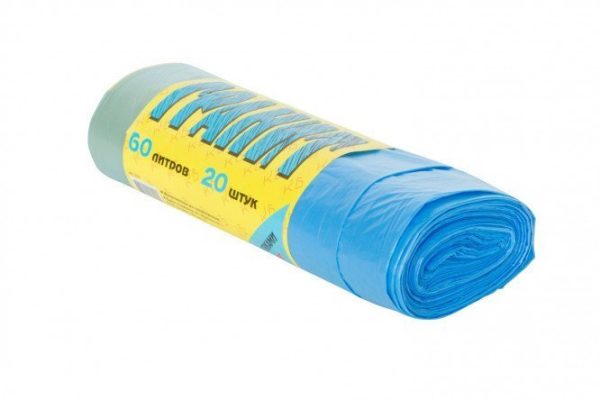 Garbage bags with drawstrings Granite 20 pcs.