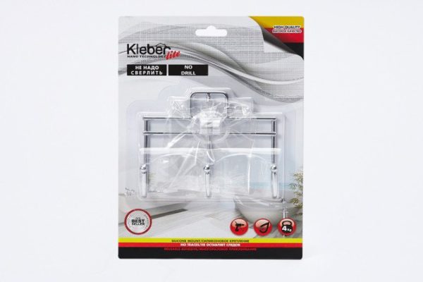 Wall strip with 3 hooks Lite