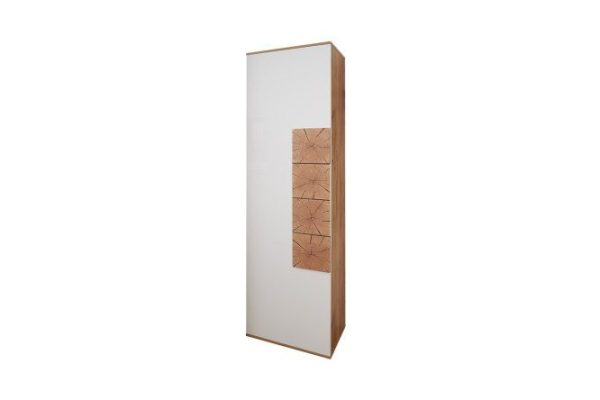 Single door wardrobe Fiji oak gold/white