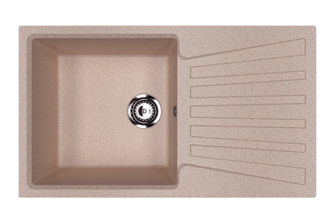 Inset sink with drainer ULGRAN u-703 302 83x48x19 cm