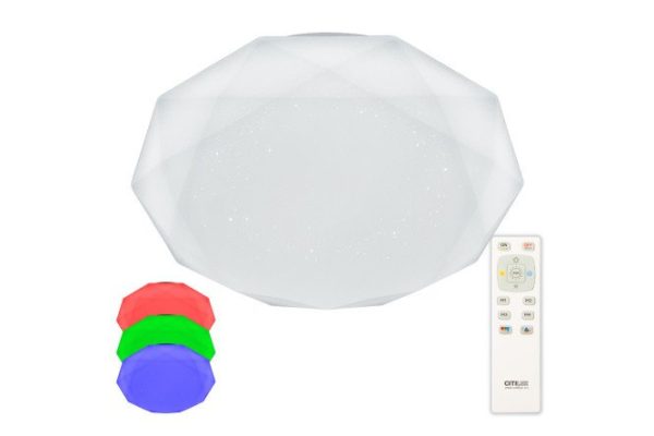 LED ceiling lamp CITILUX Astron 21 sq.m., LED, 52 cm