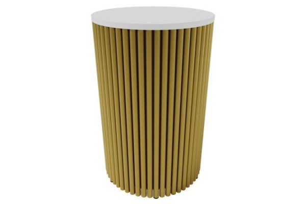 GENGLASS Trubis table with tubular base