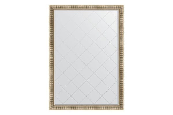 Wall mirror with engraving in a baguette frame EVOFORM BY 4497 ​​silver aqueduct 132x187 cm
