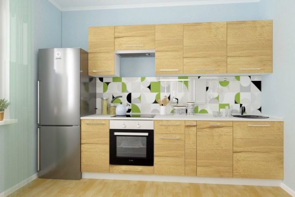 Modular kitchen set Amika 2.6 m oak Halifax