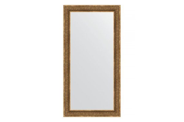 Wall mirror in a baguette frame EVOFORM BY 3351 bronze monogram 83x163 cm
