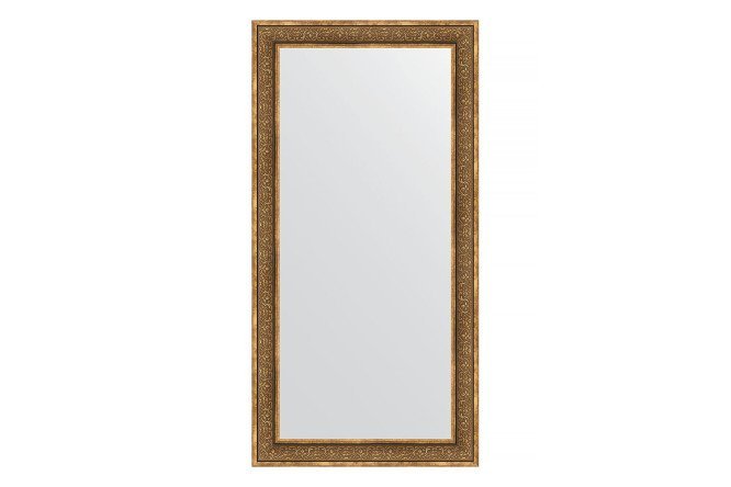 Wall mirror in a baguette frame EVOFORM BY 3351 bronze monogram 83x163 cm