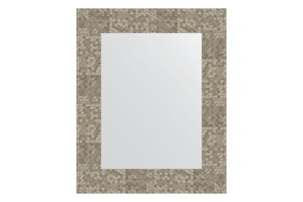 Wall mirror in a baguette frame EVOFORM BY 3020 titanium honeycomb 43x53 cm