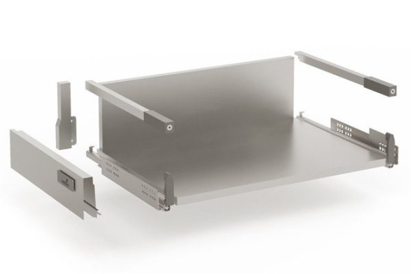 High cabinet drawer with push to open full extension Hettich InnoTech 56.8x14.4x47 cm