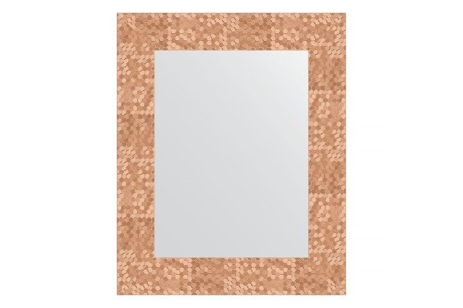 Wall mirror in a baguette frame EVOFORM BY 3018 honeycomb copper 43x53 cm