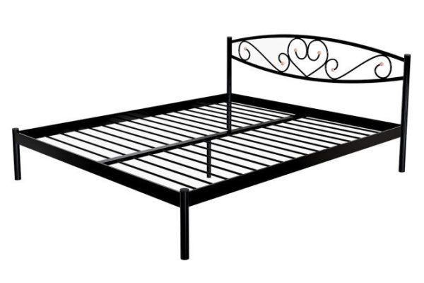 Memory bed black 120x200 cm