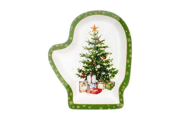 Serving dish Lefard Christmas tale Glass