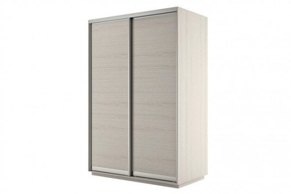 Sliding wardrobe 2-door Slide 140x240x60 cm, light shimo ash