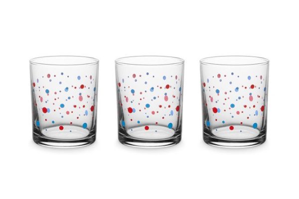 Set of glasses Hall Fun mix 250 ml, Glass, 3 pcs.