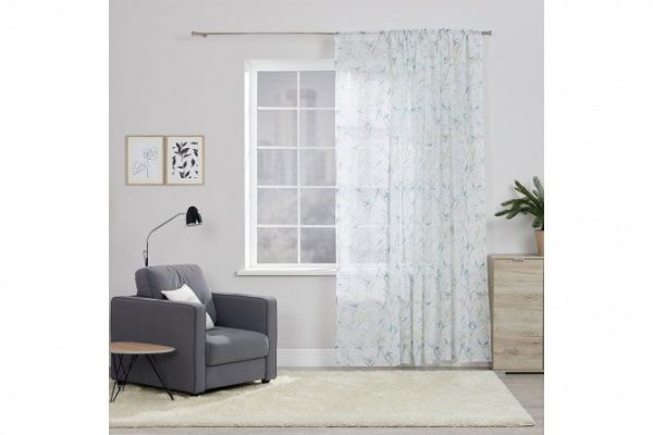 Tulle on ribbon MICASA Lola 300x275 cm, 1 pc., white, green, blue