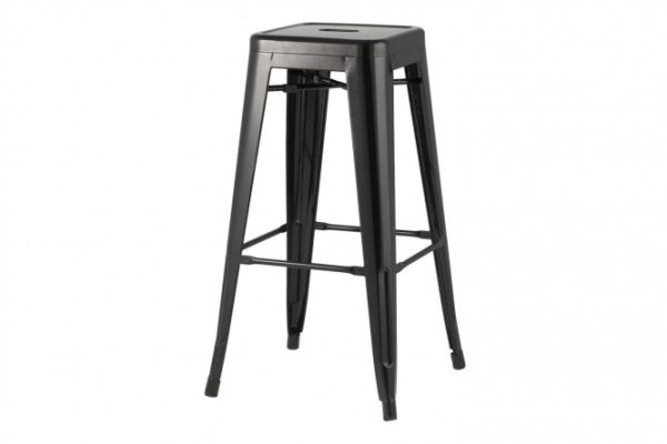 Bar stool Tolix 45x84.5x51.5 cm, glossy black color