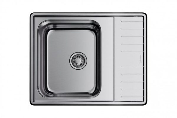 Inset sink with wing OMOIKIRI Sagami 63-IN 4993732, stainless steel 63x50x18 cm