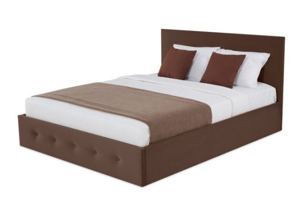 Bed with lifting mechanism Chicago brown 160x200 cm