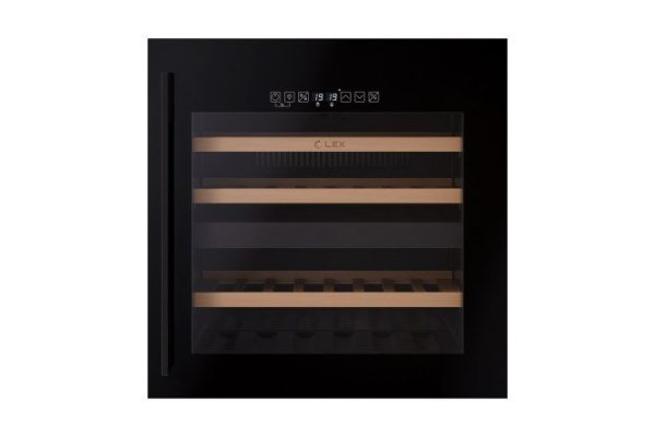 Wine cabinet LEX LWD6036BL dual zone S, black