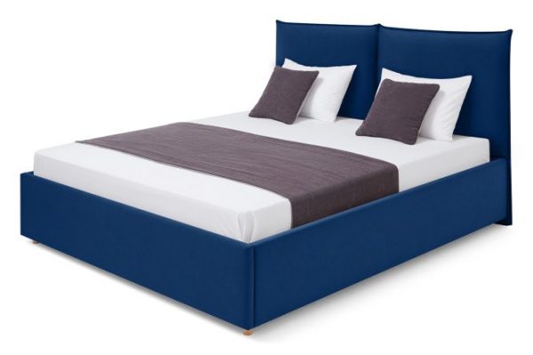 Emily bed frame dark blue 140x200 cm