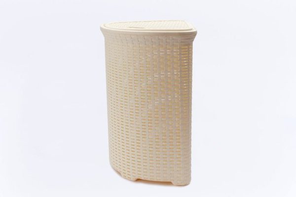 Laundry basket with lid Rattan 60 l 40.5x57x40.5 cm, 60 l, Polypropylene