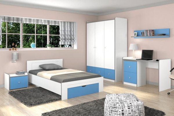 Children's set Silver white/blue