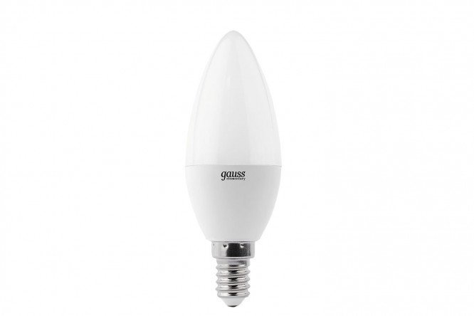 LED lamp Gauss Elementary Candle 880lm 3000K 10W, E14, Warm