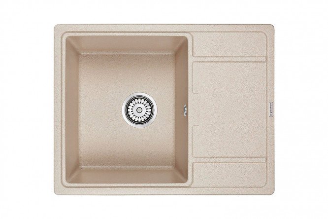 Inset sink with wing PAULMARK Weimar PM216550-BE 65x50x20 cm