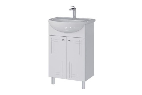 Floor stand Sanstar June 335.1-1.4.1. 50.3 cm, frame color white, facade white