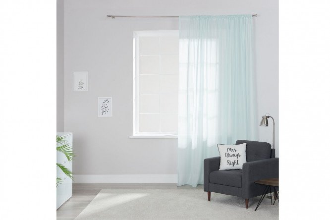 Tulle on ribbon ESTUDI BLANCO Elettra 300x280 cm, 1 piece, turquoise color