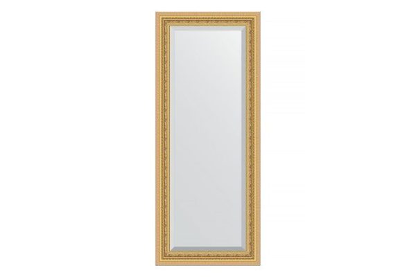 Wall mirror with bevel in a baguette frame EVOFORM gold leaf 65x155 cm